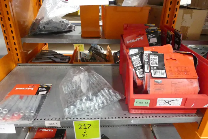 Konvolut Befestigungsmaterial, Hilti Innengewindehülsen Umfang: Fachinhalt